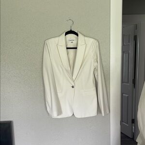 Calvin Klein Women's White Blazer